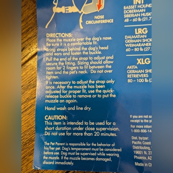 New ADJUSTABLE MESH MUZZLE GRREAT CHOICE size M 24-48 Lb - Picture 8 of 10